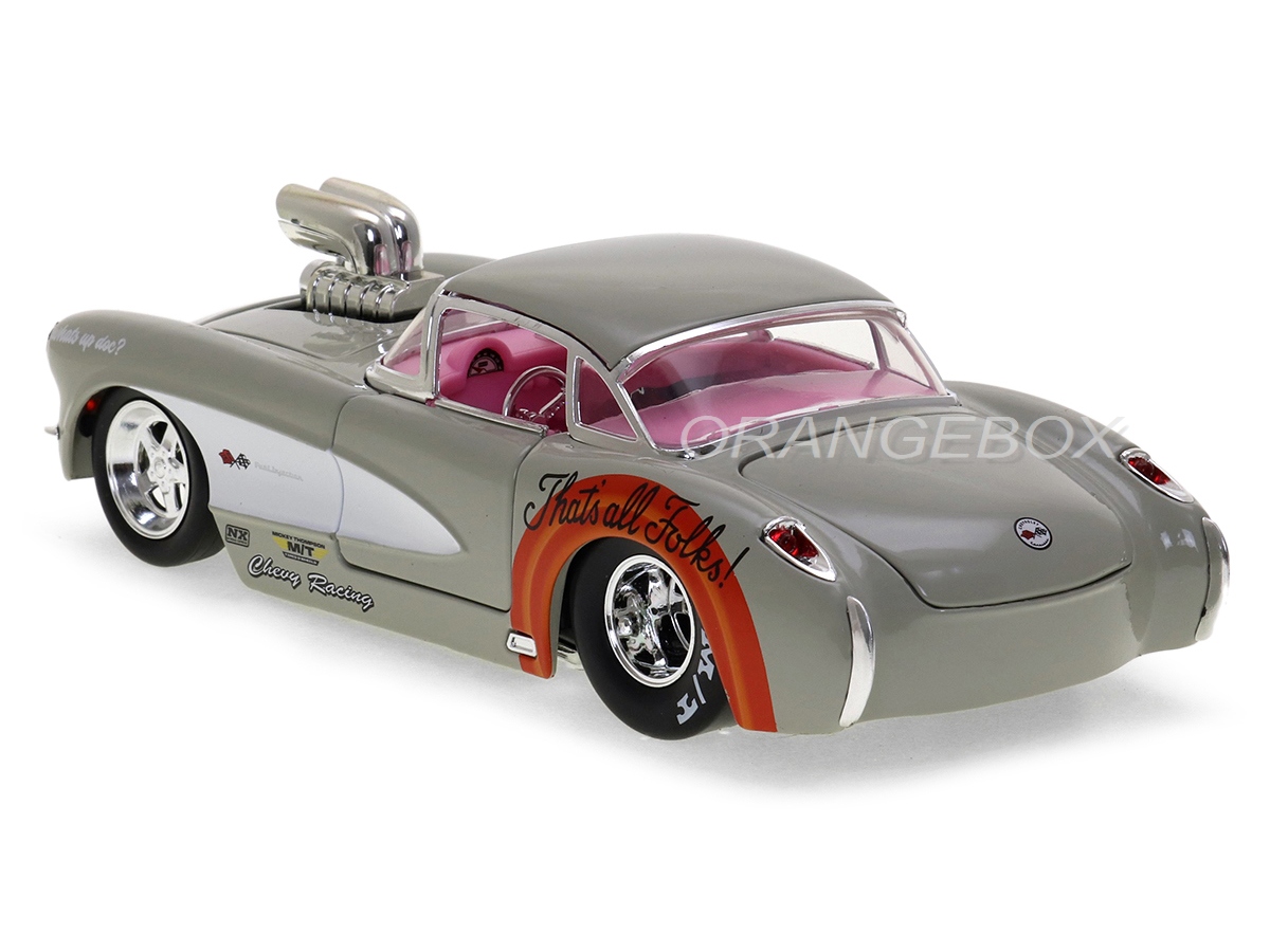 Chevrolet Corvette 1957 Looney Tunes Jada Toys 1:24 + Figura