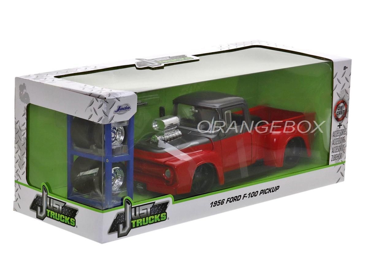 Ford F-100 Pick-Up 1956 1:24 Jada Toys + Estante com Rodas - 20