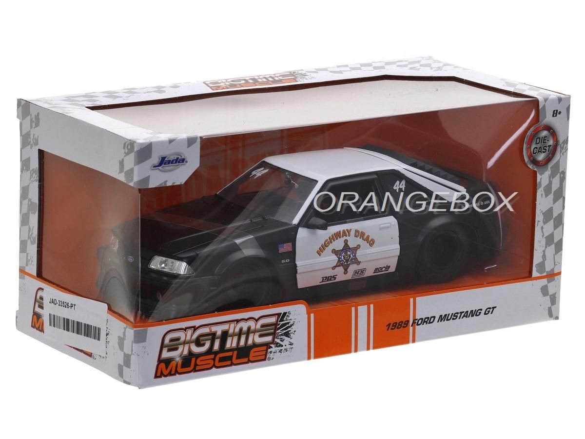 Ford Mustang GT 1989 Highway Drag Jada Toys 1:24 - 20 anos! Loja