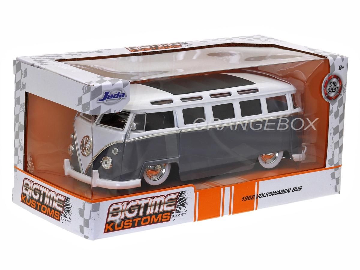 Volkswagen Kombi Bus 1962 BigTime Kustoms Jada Toys 1:24 Cinza