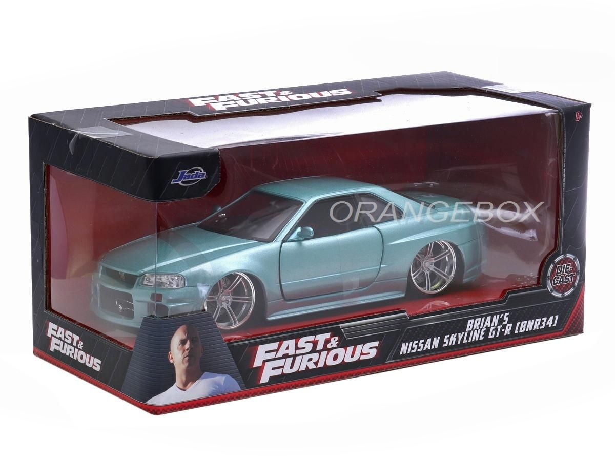 Brian s Nissan Skyline GT-R BNR34 Velozes e Furiosos Jada Toys 1
