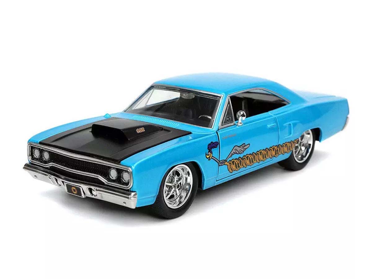 JADA TOYS ルーニー・テューンズ プリマス ロードランナー 1970 Plymouth Road Runner 1970 Looney Tunes Jada Toys 1:24 + Figura