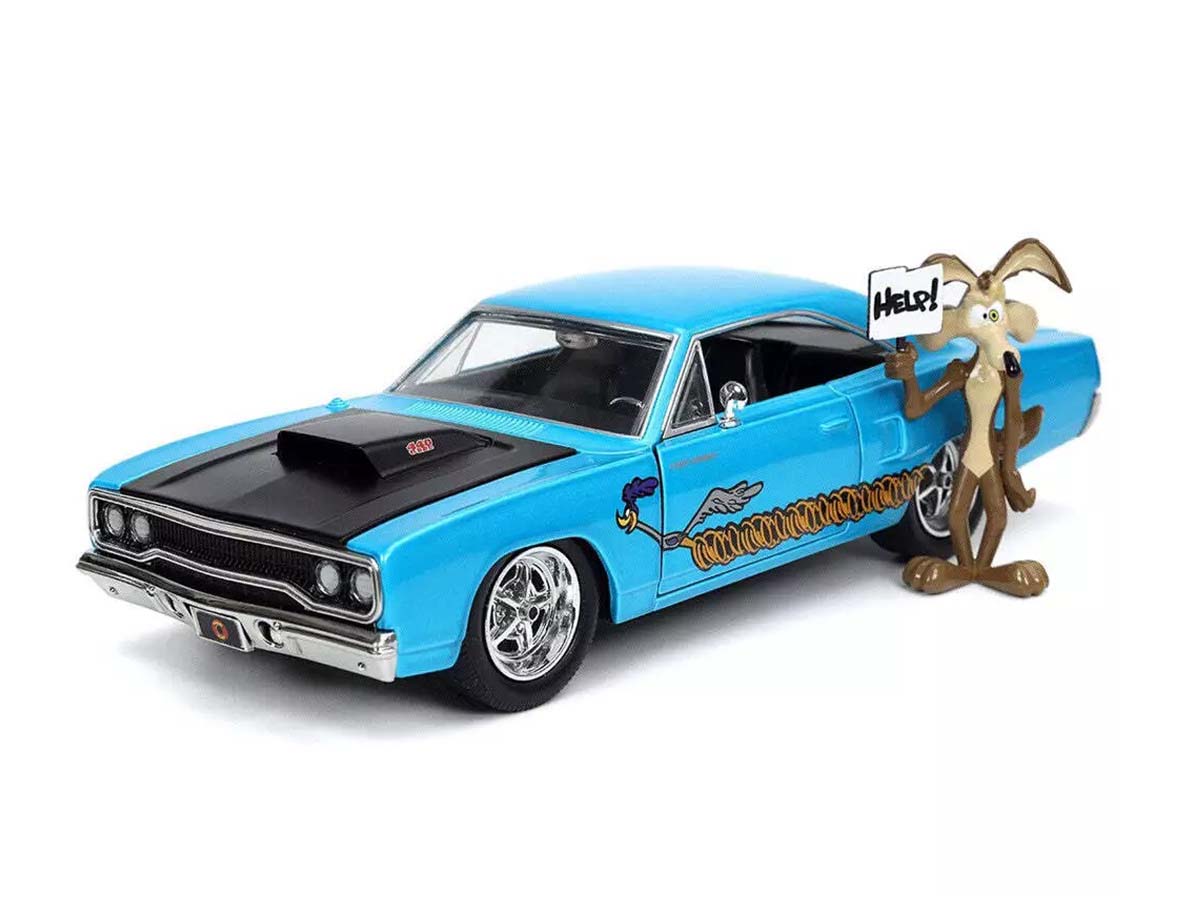 JADA TOYS ルーニー・テューンズ プリマス ロードランナー 1970 Plymouth Road Runner 1970 Looney Tunes Jada Toys 1:24 + Figura