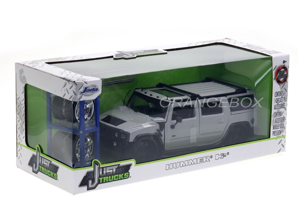 Hummer H2 Just Trucks Jada Toys 1:24 + Estante com Rodas - 20 anos