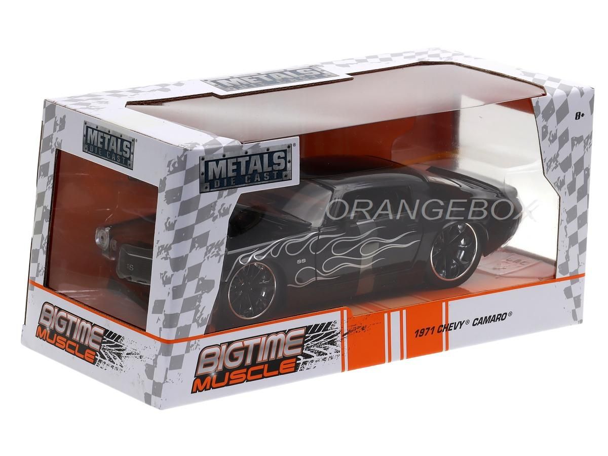 Chevrolet Camaro SS 1971 Big Time Muscle 1:24 Jada Toys Preto - 19