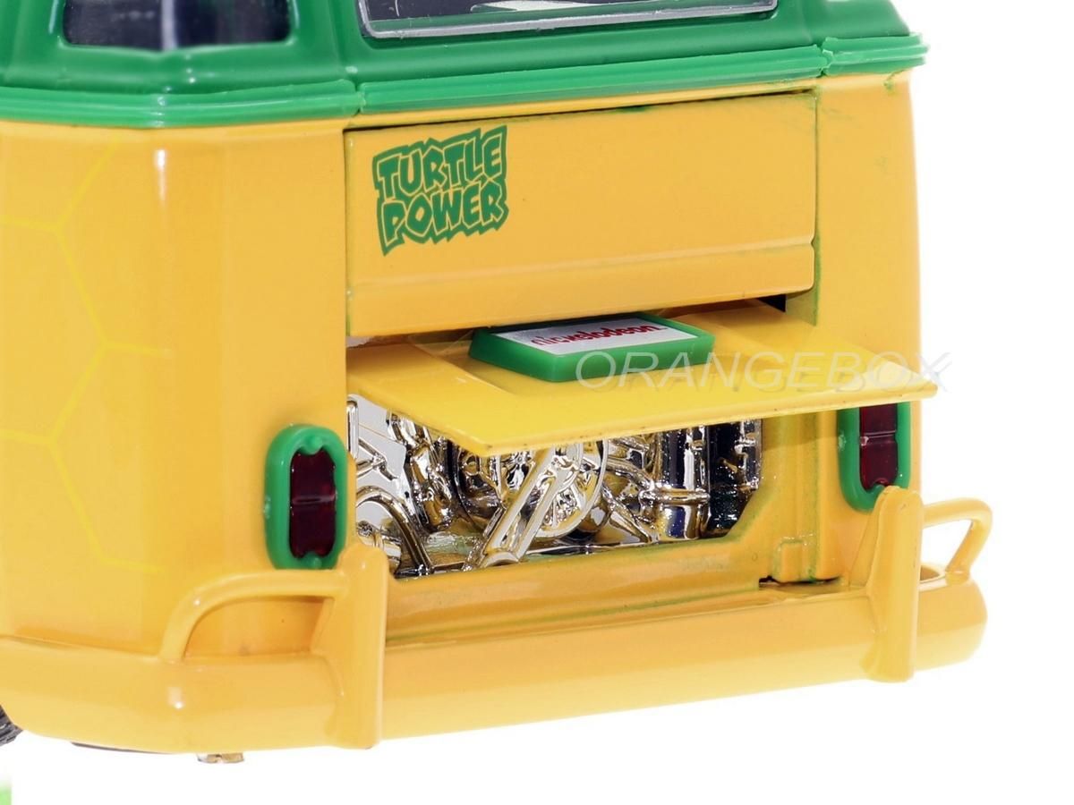 Volkswagen Kombi Pick-Up Bus 1962 Tartarugas Ninja + Figura