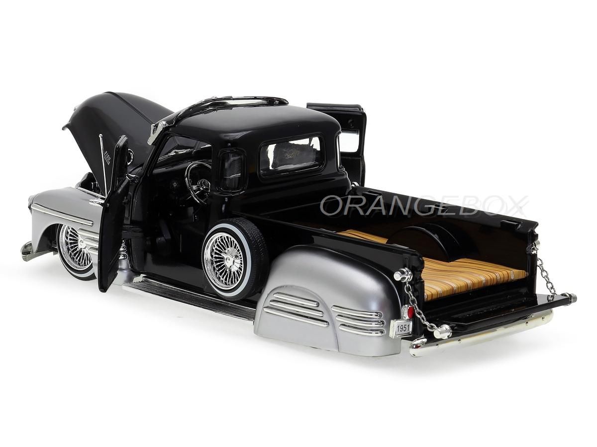 Chevrolet Lowrider Pick-Up 1951 Just Trucks Jada Toys 1:24 Preto