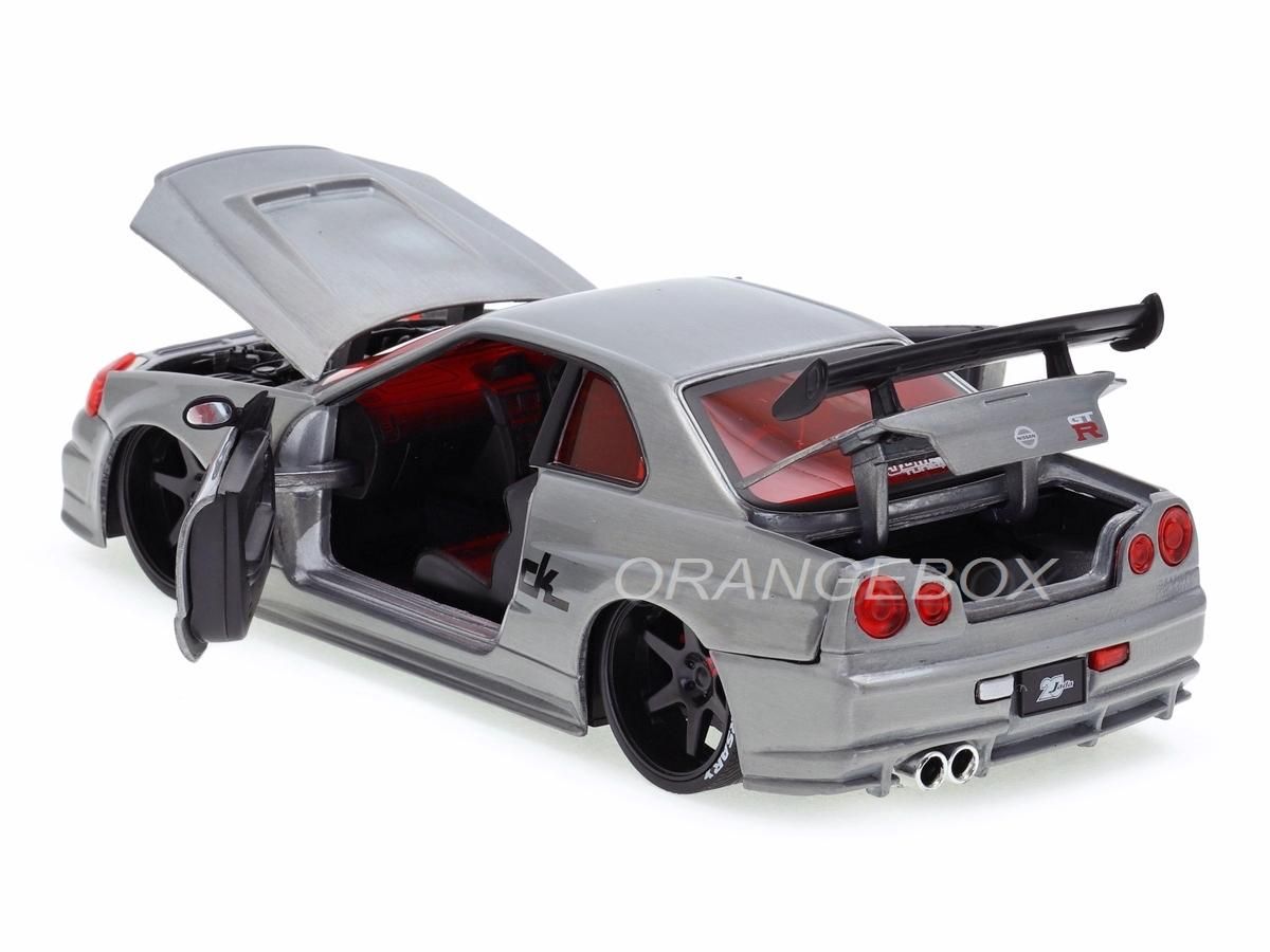 Nissan Skyline GT-R (BNR34) 2002 Jada Toys 1:24 Edição 20º