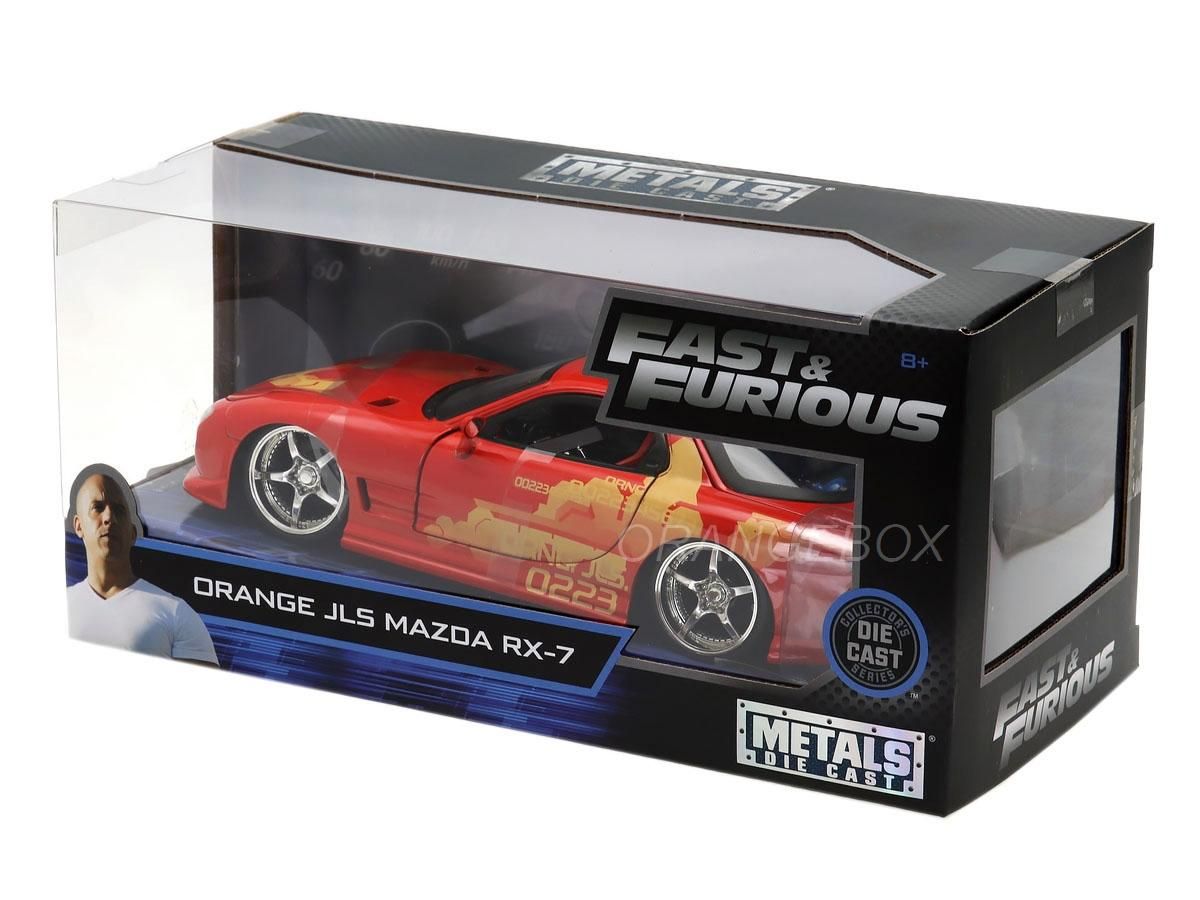 Orange JLS Mazda RX-7 Velozes e Furiosos Fast and Furious Jada