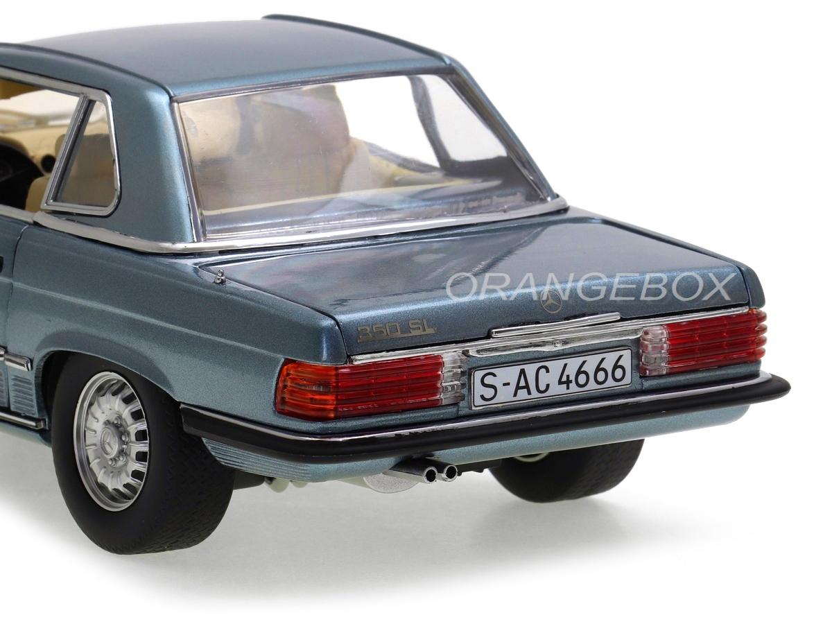 Mercedes Benz 350 SL 1977 Hard Top Sunstar 1:18 Azul - 20 anos