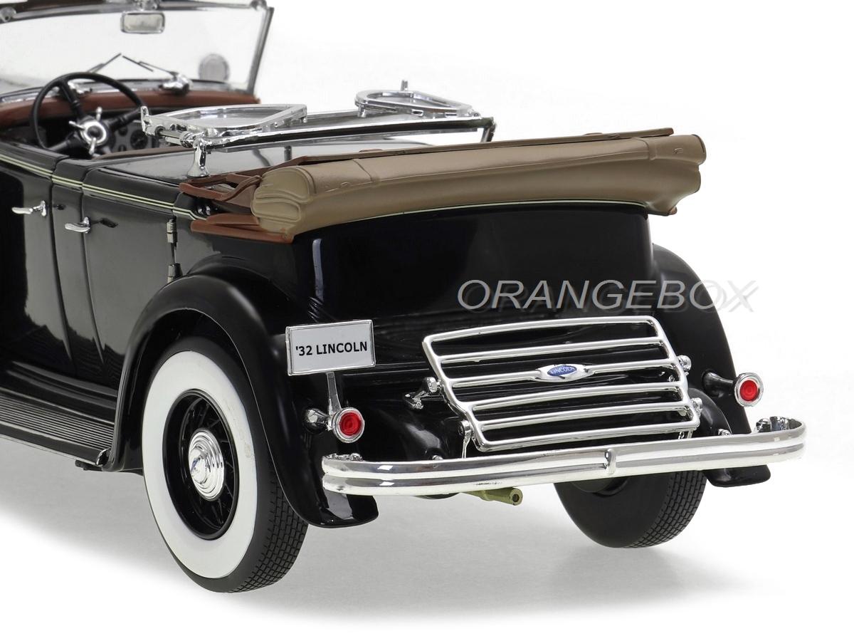 Ford Lincoln KB Top Down 1932 Sunstar Platinum 1:18 Preto - 20