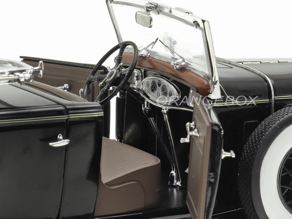 Ford Lincoln KB Top Down 1932 Sunstar Platinum 1:18 Preto - 20