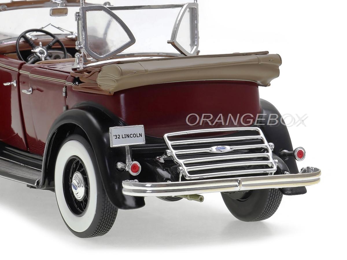 No454ミニカー1/18箱ありSun Star 1932 Lincoln KB Ford Lincoln KB Top Down 1932 Sunstar Platinum 1:18 Marrom - 20