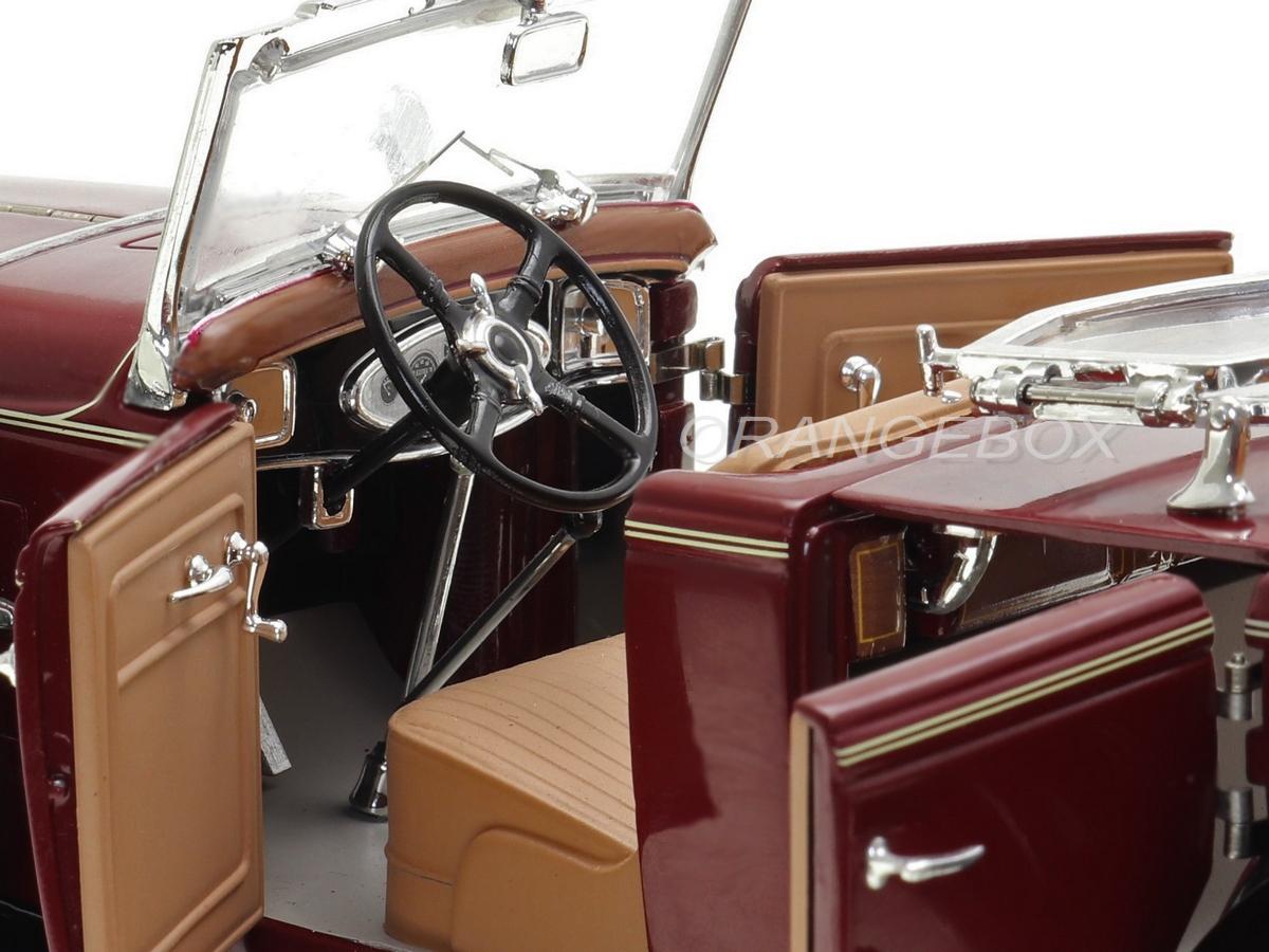 Ford Lincoln KB Top Down 1932 Sunstar Platinum 1:18 Marrom - 20