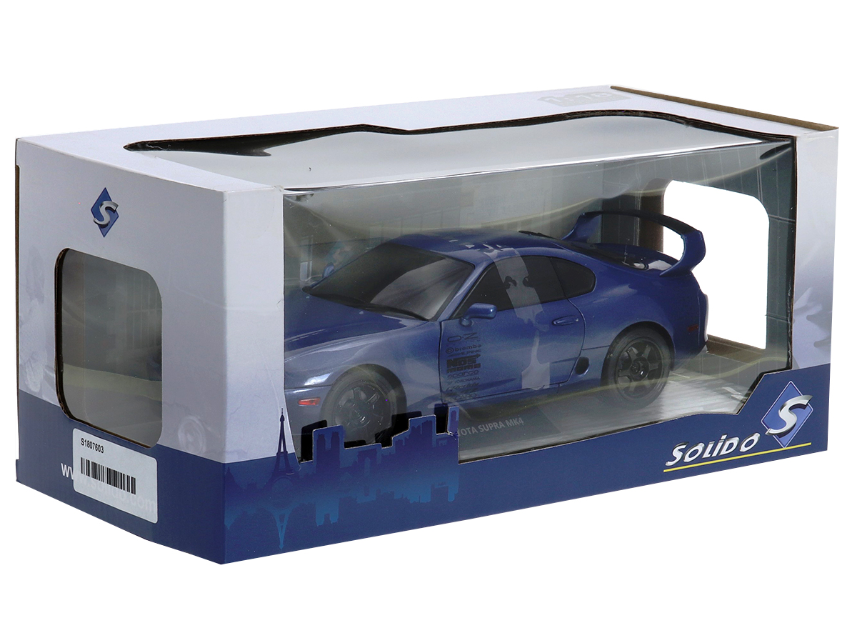 Toyota Supra Mk.4 (A80) 1993 Streetf Fighter 1:18 Solido Azul - 20