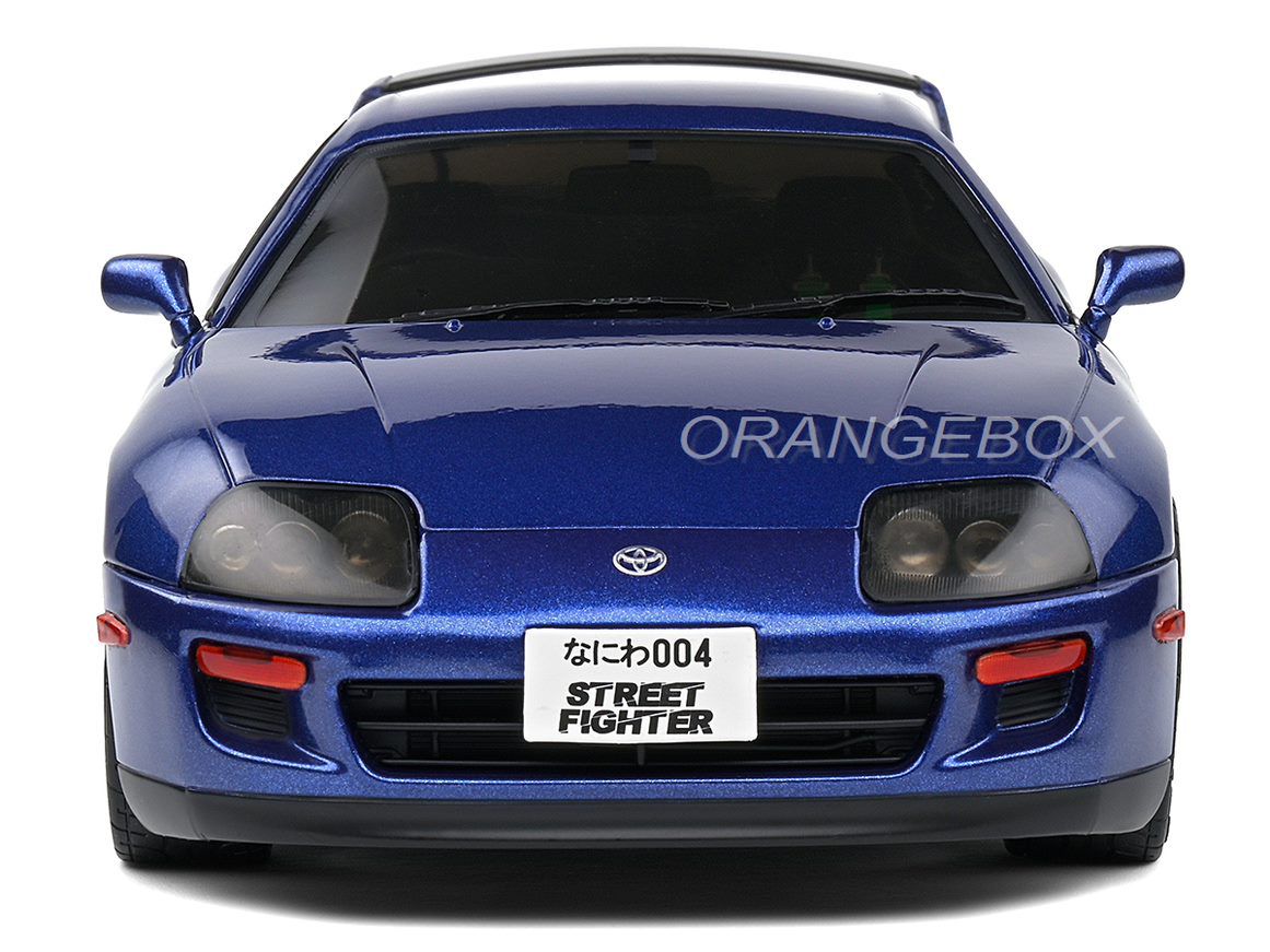 Toyota Supra Mk.4 (A80) 1993 Streetf Fighter 1:18 Solido Azul - 20