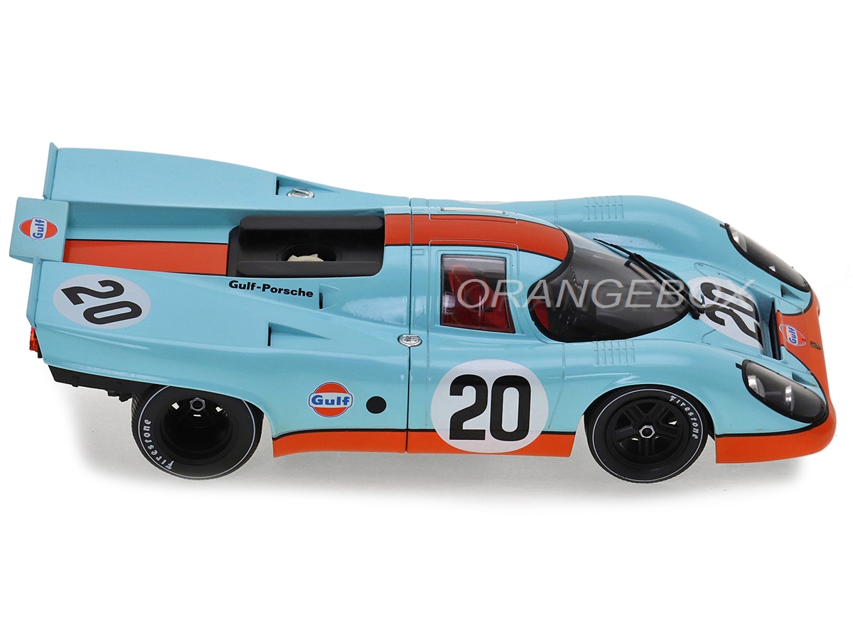 Porsche 917K #20 Gulf 24 Horas Le Mans 1970 1:18 CMR (Filme Steve