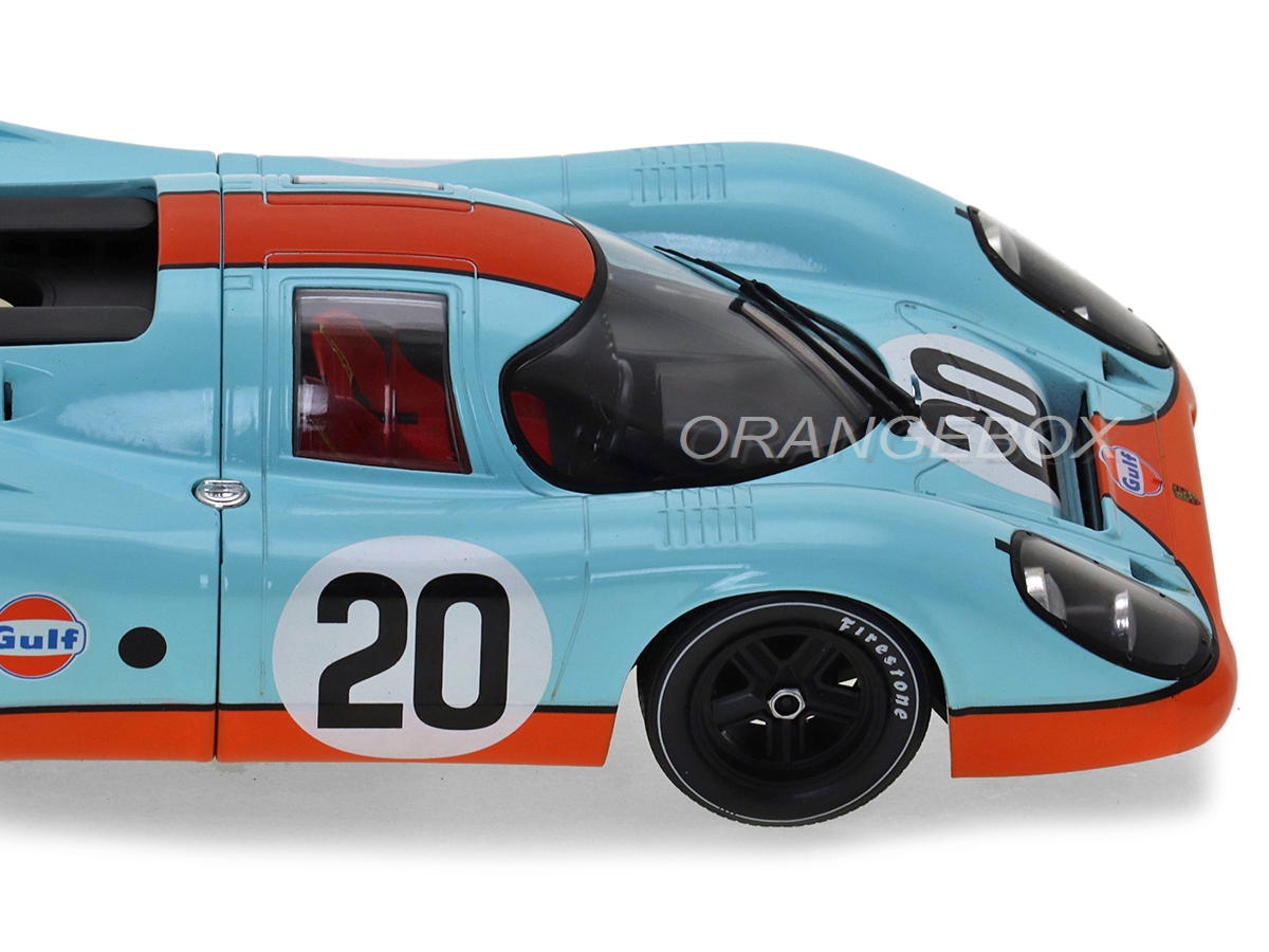 Porsche 917K #20 Gulf 24 Horas Le Mans 1970 1:18 CMR (Filme Steve