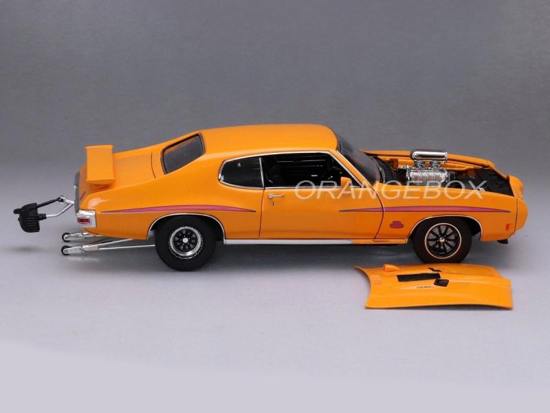 Modèle Réduit Pontiac GTO Drag Outlaw 1970 Noir 1:18 Acme - Neuve Avec Boîte