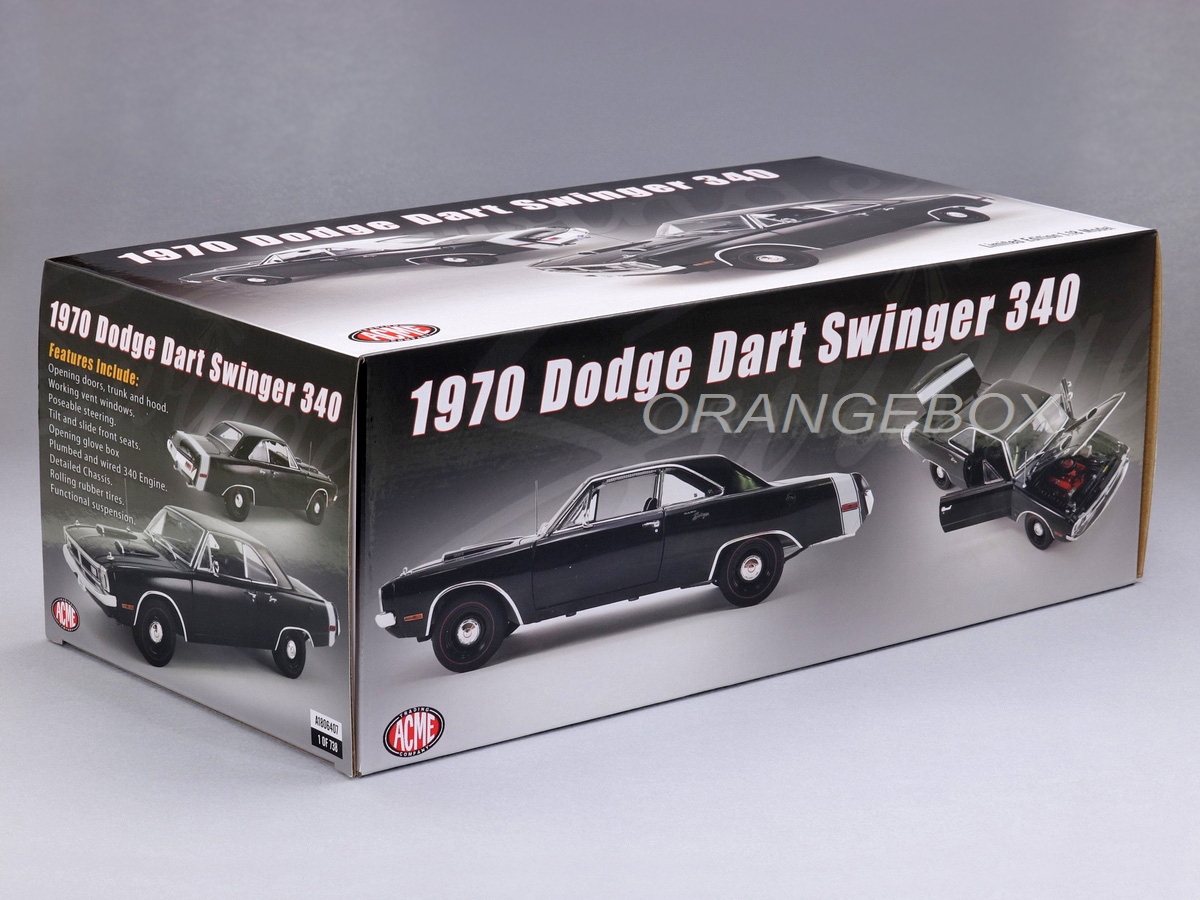 Dodge Dart Swinger 340 1970 Edição Limitada 1:18 Acme - 19 anos