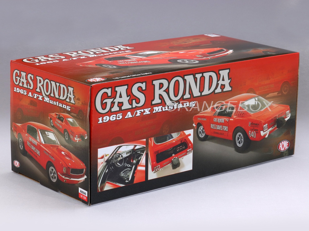 Ford Mustang A/FX 1965 Gas Ronda Edição Limitada 1:18 Acme - 20