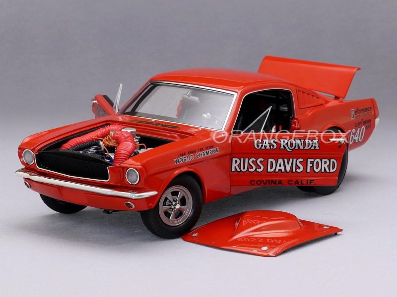 ACME 1:18 Ford Mustang 1965 A/FX Russ David – Drag Racing, Edizione Limitata GAS RONDA - 2
