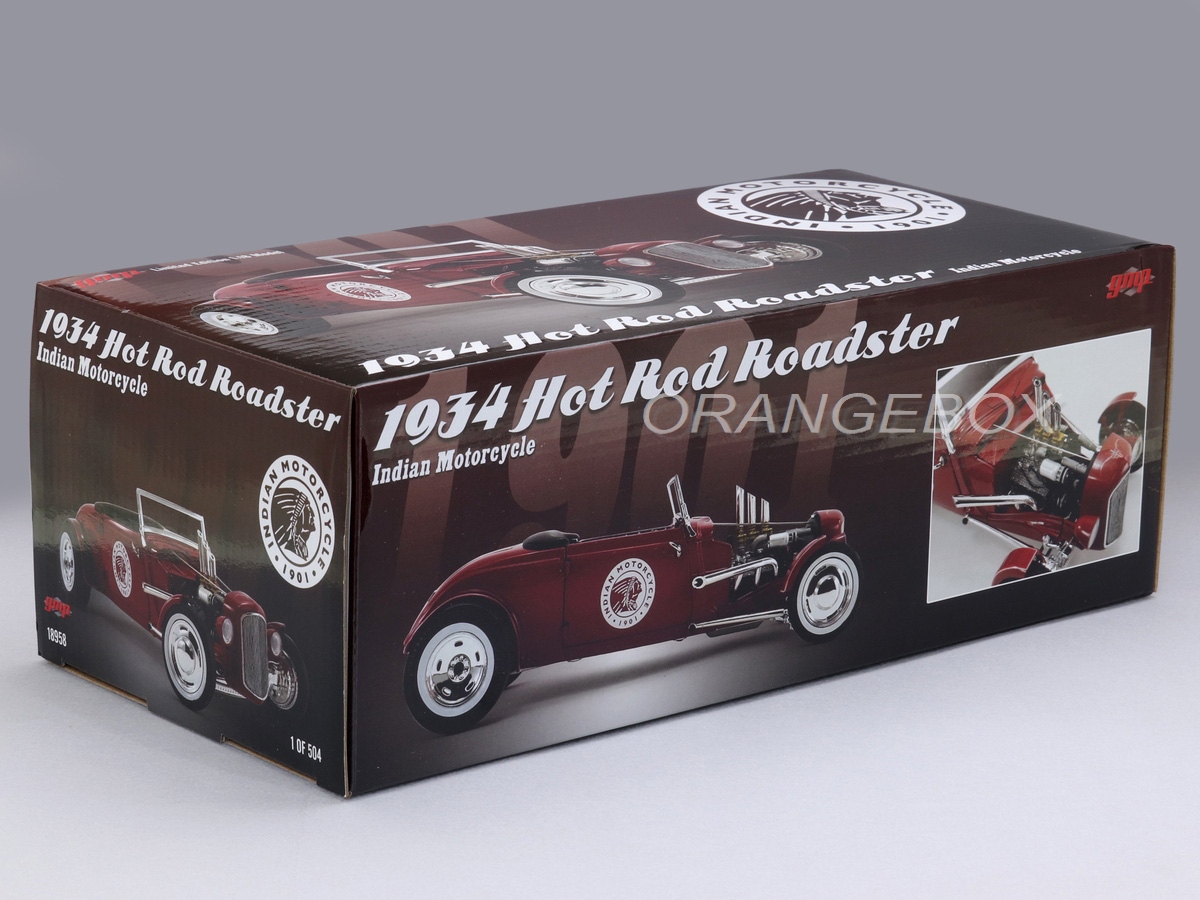 Hot Rod Roadster 1934 Indian Motorcycle 1:18 GMP - 19 anos! Loja
