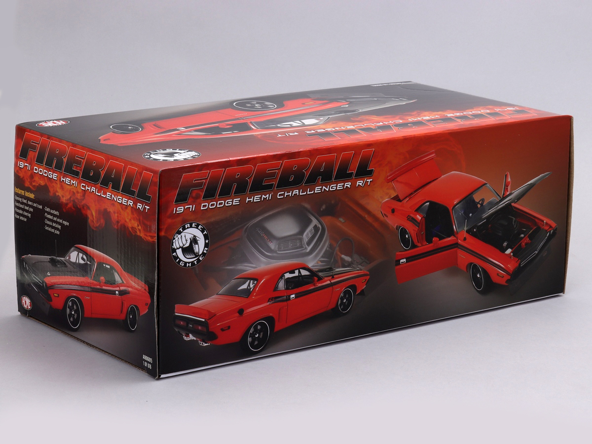 Dodge Hemi Challenger R/T 1971 Street Fighter Fireball 1:18 Acme