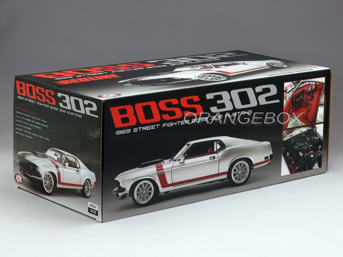 Ford Mustang Boss 302 1969 Street Fighter Edição Limitada 1:18