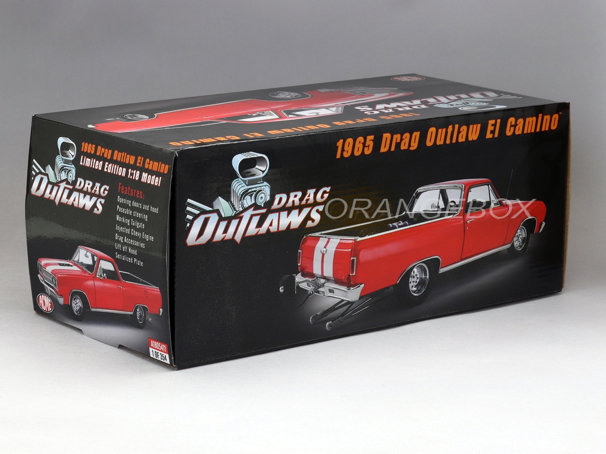 Chevrolet El Camino 1965 Drag Outlaws Edição Limitada 1:18 Acme
