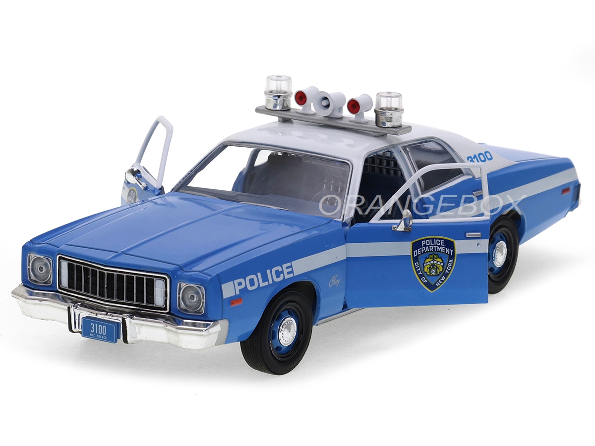 Plymouth Fury 1975 NYPD 1:24 Greenlight - 20 anos! Loja on-line de