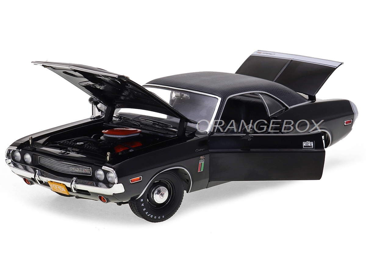 Dodge Challenger R/T 1970 1:18 Greenlight Preto - 20 anos! Loja on