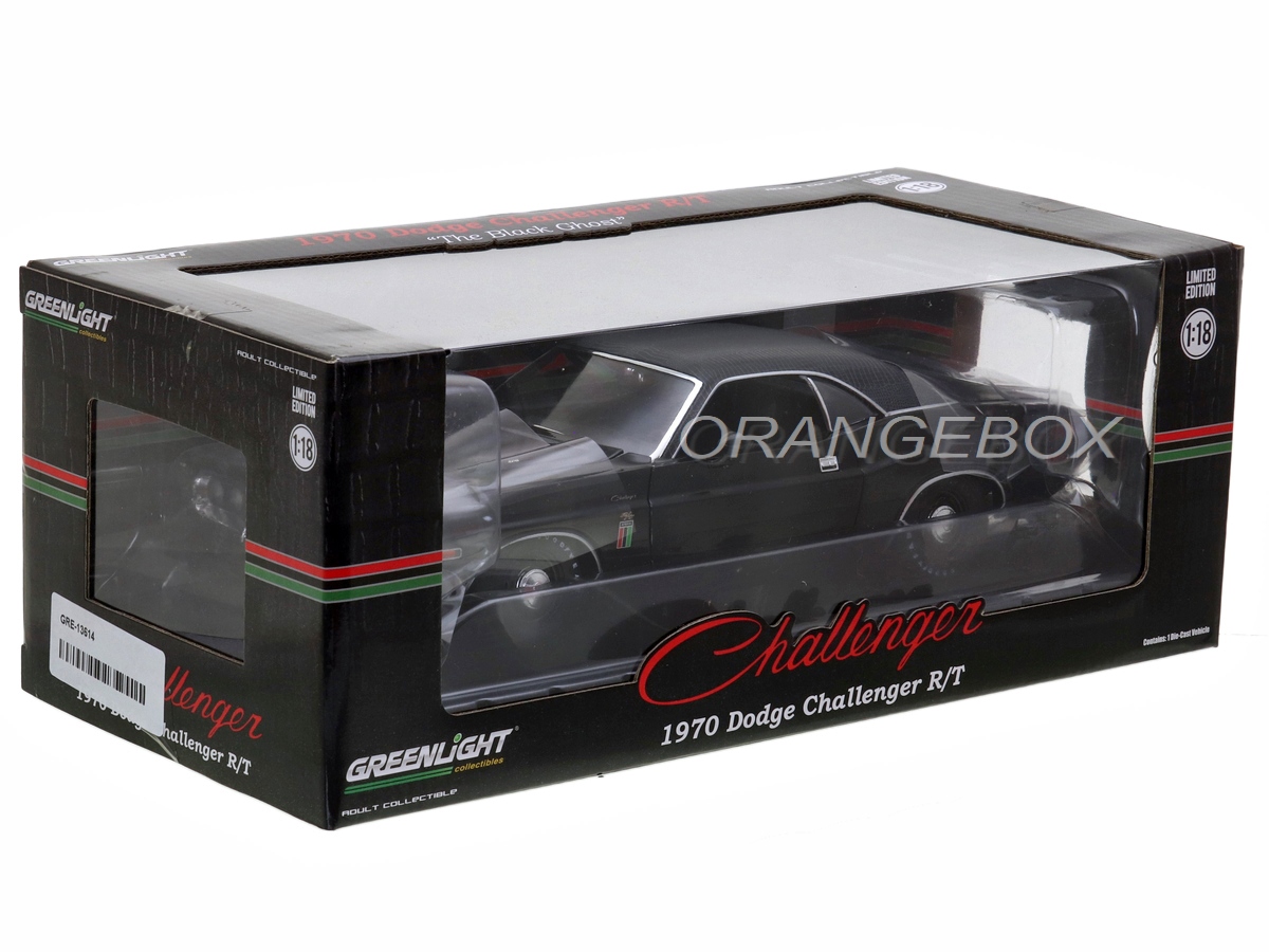 Dodge Challenger R/T 1970 1:18 Greenlight Preto - 19 anos! Loja on