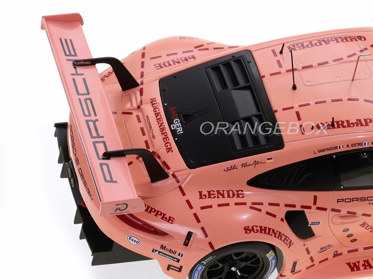 MINICHAMPS ポルシェ911カレラRSR ミニカー8台Set、ピンク MINICHAMPS