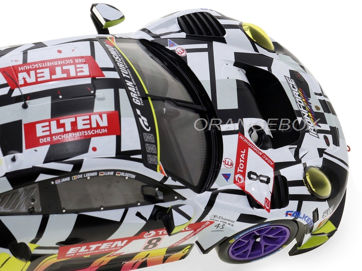 Porsche 911 (991 II) GT3 R 12º 24H Nürburgring 2019 1:18 Ixo