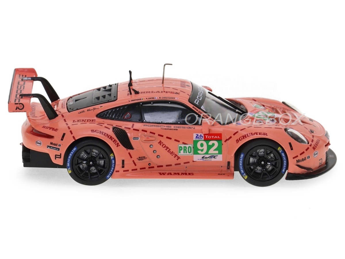 Porsche 911 RSR Pink Pig Vencedor LMGTE-Pro Classe 24H LeMans 2018