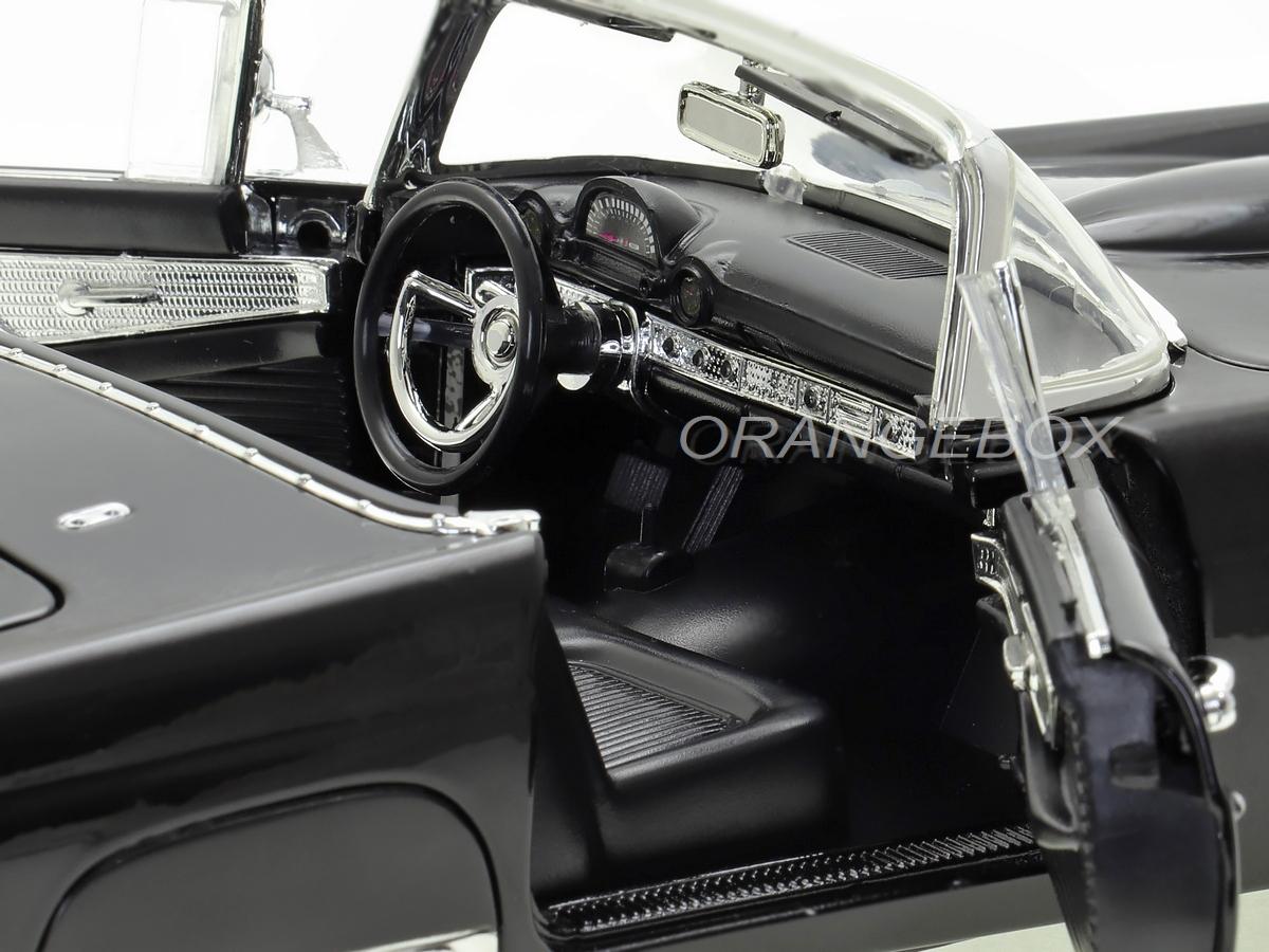 Ford Thunderbird 1956 1:18 Motormax Preto - 20 anos! Loja on-line