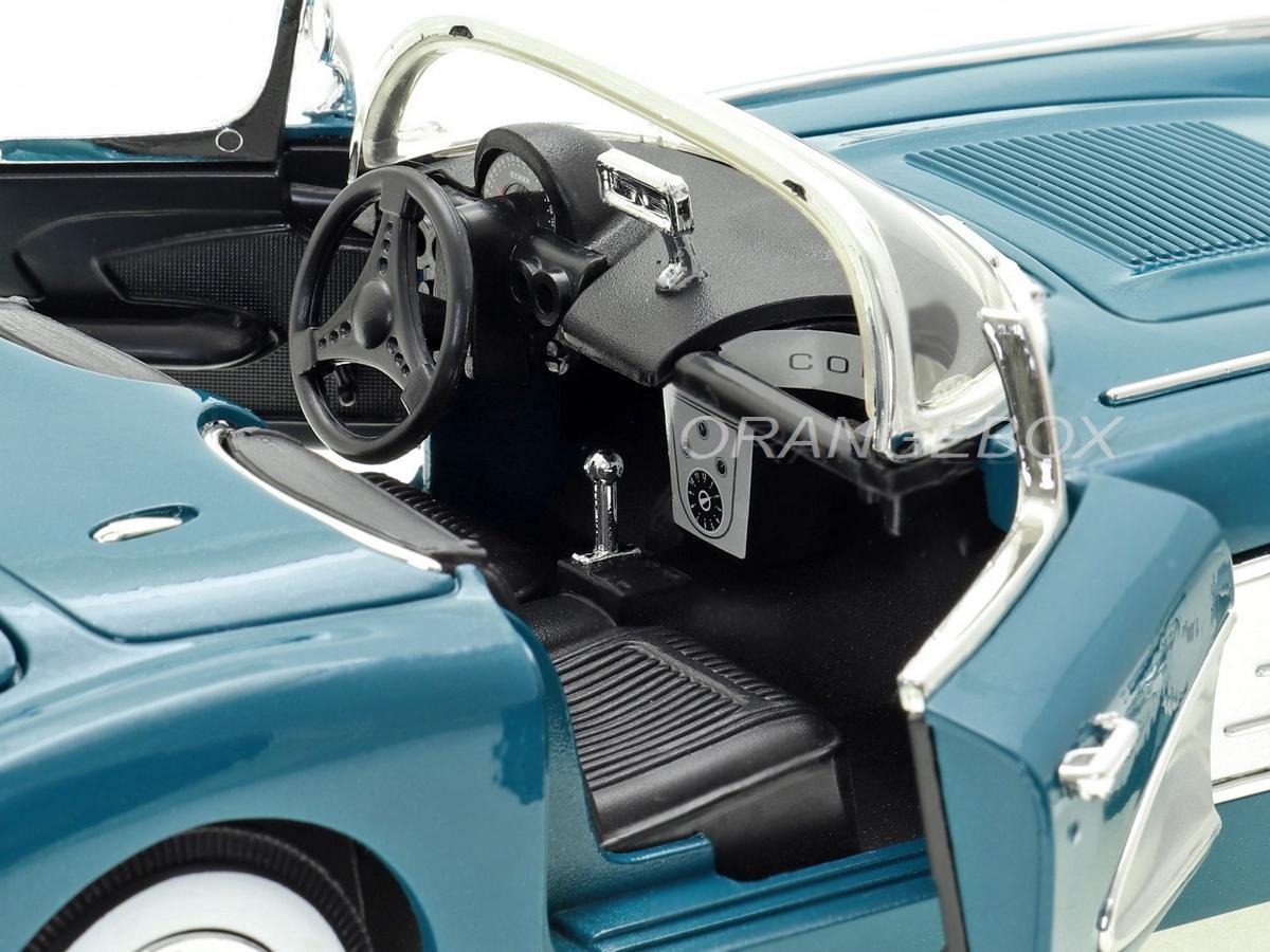 MOTORMAX 73109 1958 Chevrolet Corvette Convertible – Scala 1:18, Turchese
