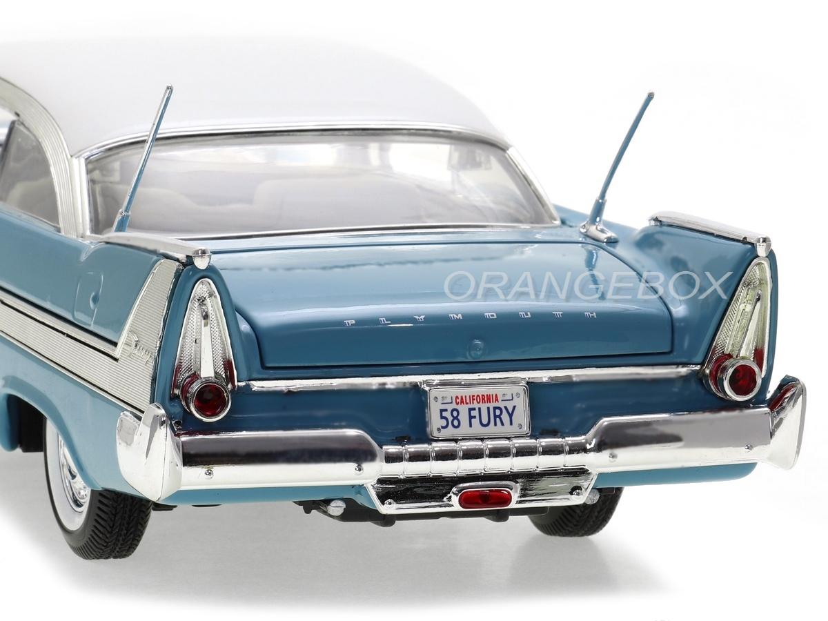 Plymouth Fury 1958 American Classics Motormax 1:18 Azul - 20 anos