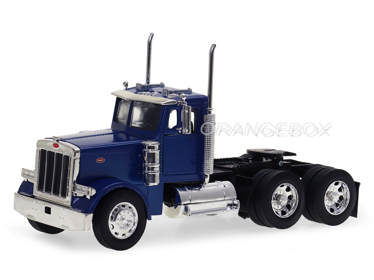 Trattore E Rimorchio Peterbilt 379 New-Ray Scala 1:32 – Camion Giocattolo Rosso E Nero LONG HAULER - Foto 3