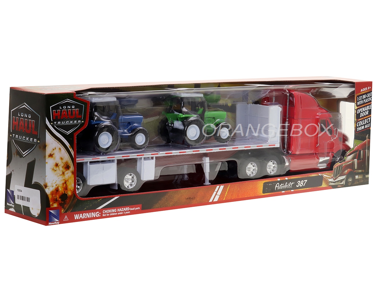 Caminhão Peterbilt 387 Flatbed + Carreta De Tratores Agrícolas 1