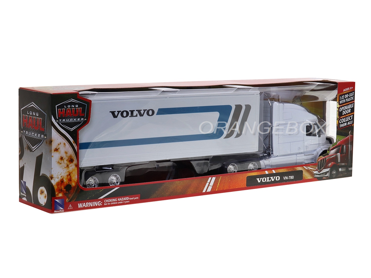 Caminhão Volvo VN-780 + Carreta Baú 1:32 New Ray - 20 anos! Loja