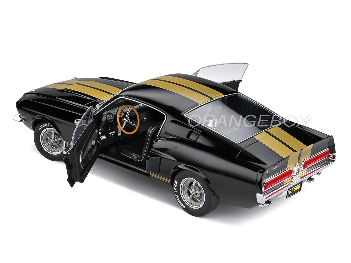 Mustang Shelby GT500 1967 1:18 Solido Preto - 20 anos! Loja on