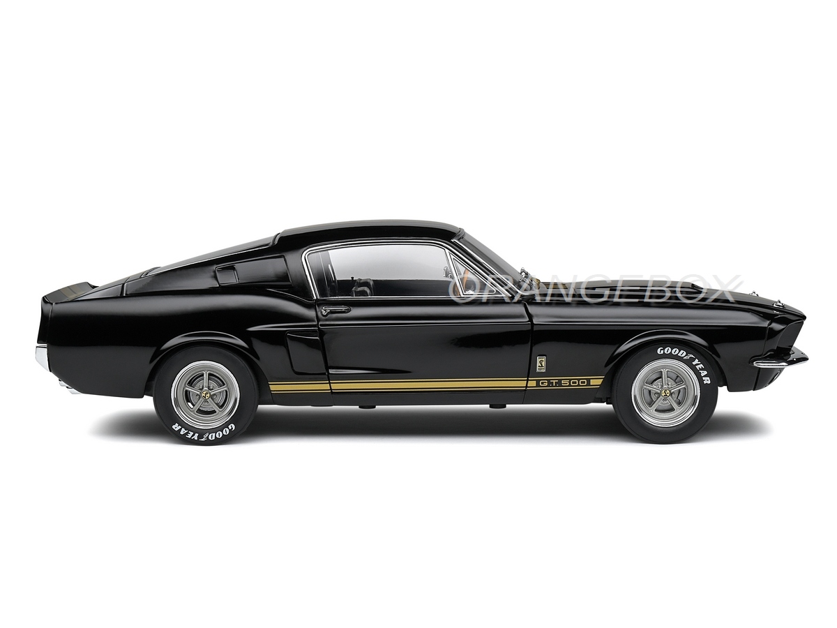 Mustang Shelby GT500 1967 1:18 Solido Preto - 20 anos! Loja on