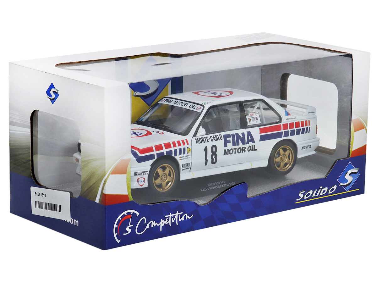 BMW E30 M3 Gr.A 1989 Rally Monte Carlo 1:18 Solido Branco - 19