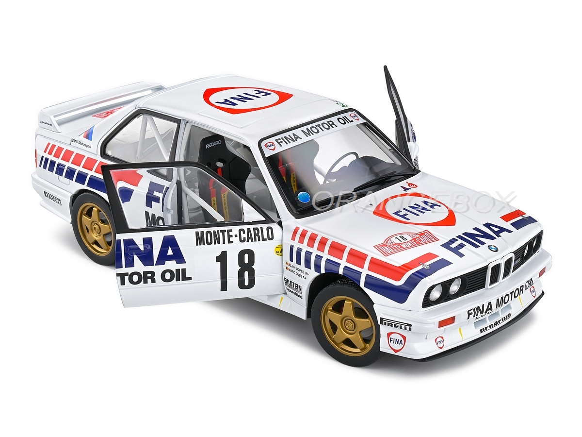 BMW E30 M3 Gr.A 1989 Rally Monte Carlo 1:18 Solido Branco - 19