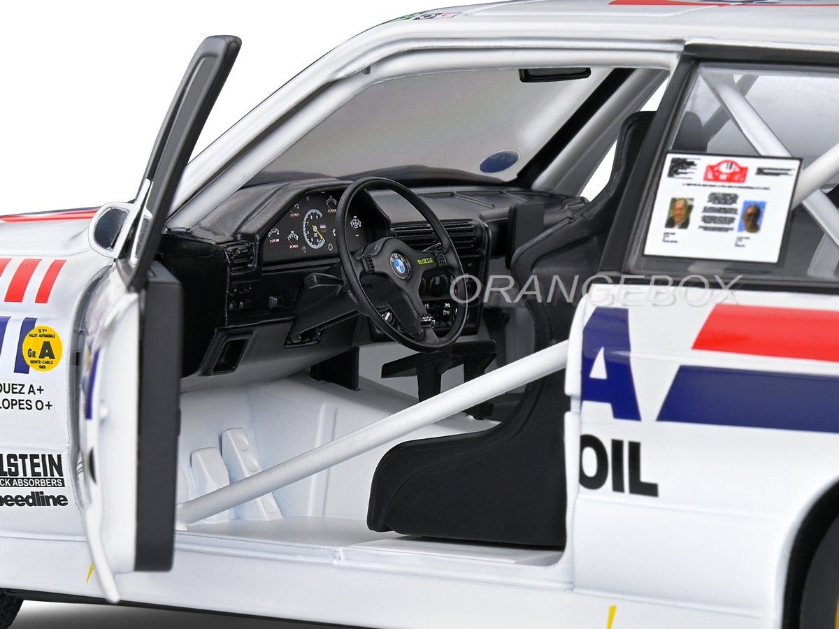 BMW E30 M3 Gr.A 1989 Rally Monte Carlo 1:18 Solido Branco - 20