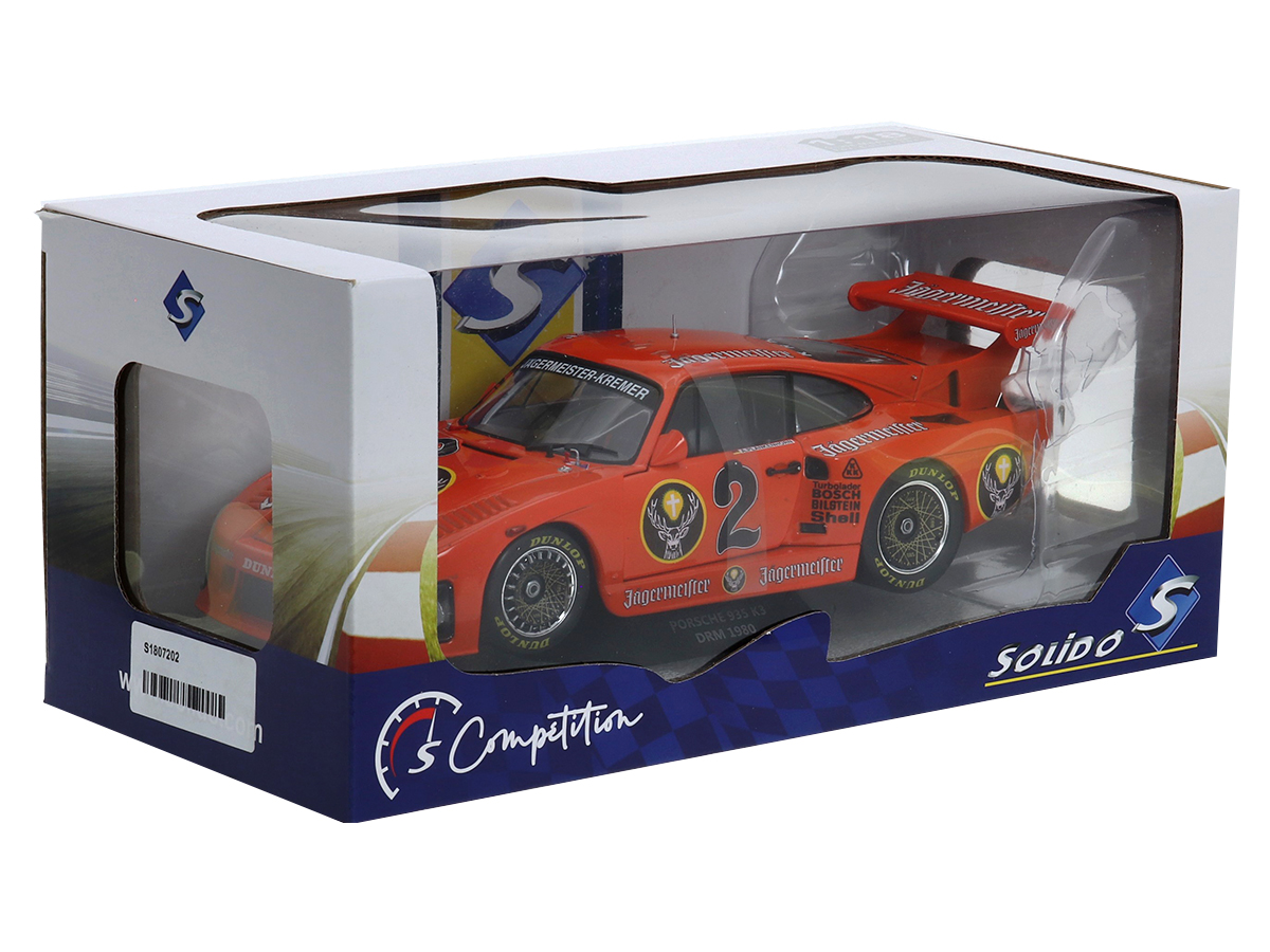 Porsche 935 K3 Jaegermeister DRM 1980 1:18 Solido - 20 anos! Loja