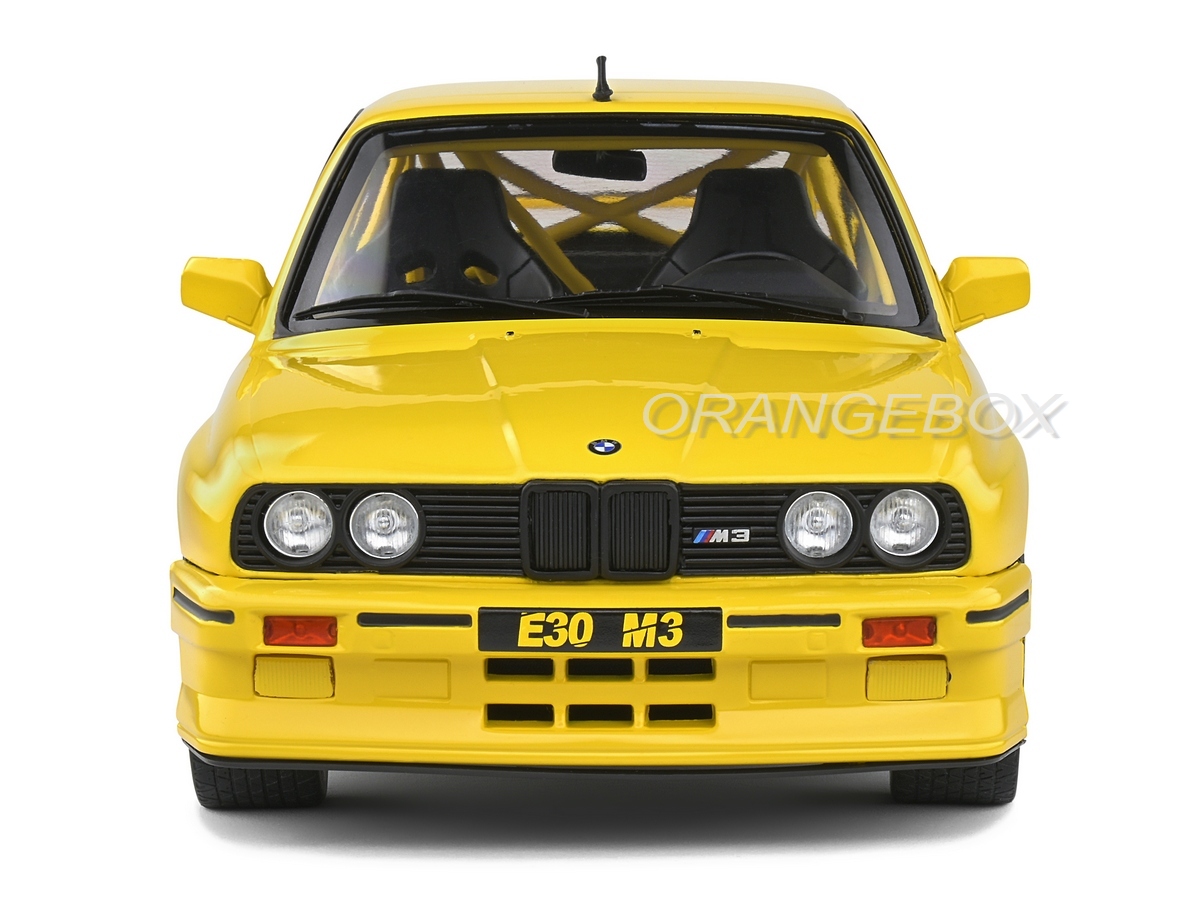 BMW E30 M3 1990 Street Fighter 1:18 Solido Amarelo - 19 anos