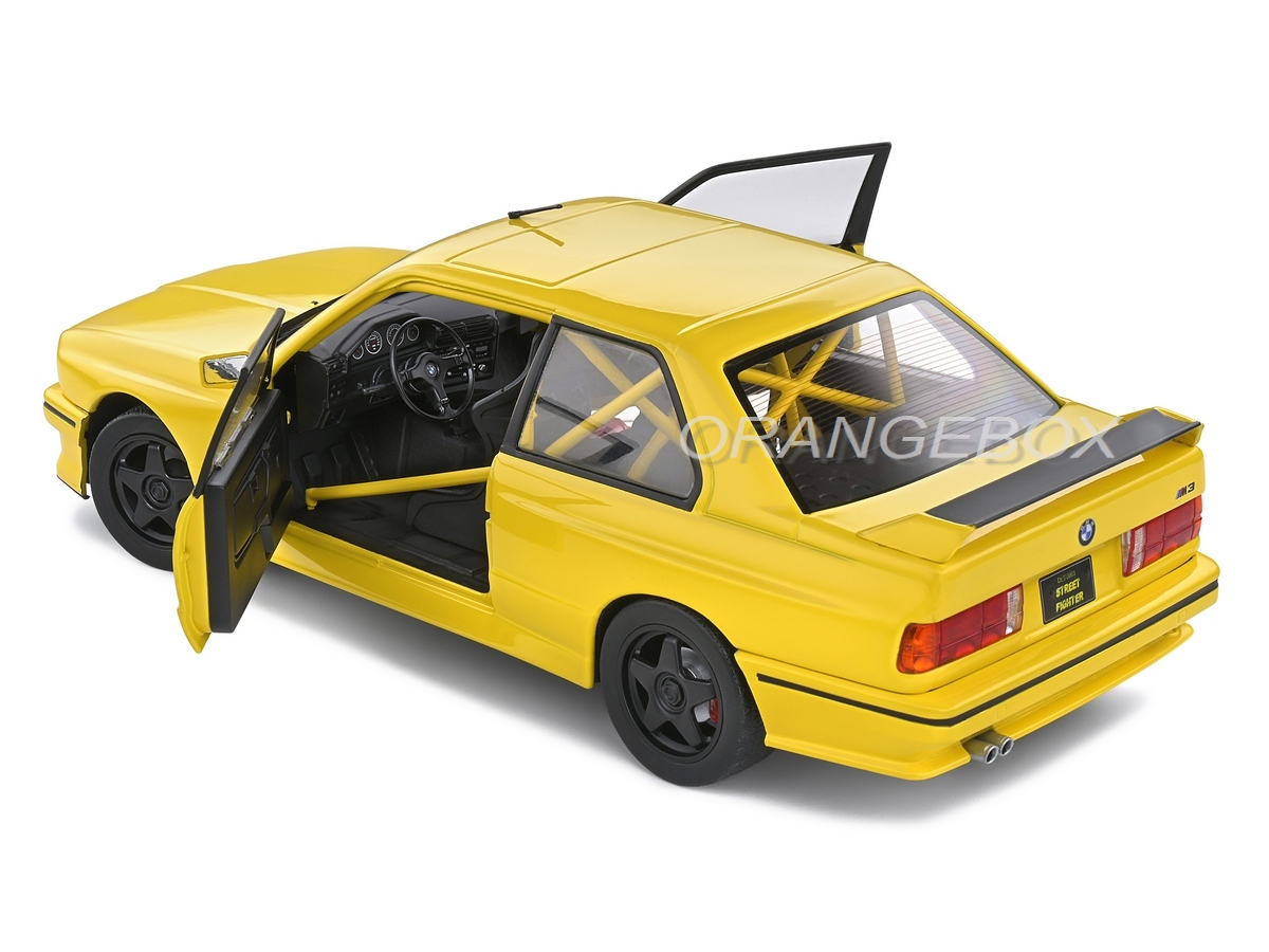 BMW E30 M3 1990 Street Fighter 1:18 Solido Amarelo - 20 anos! Loja